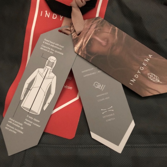 NWT Indygena Kisa Rain Jacket S Melon - Picture 11 of 16